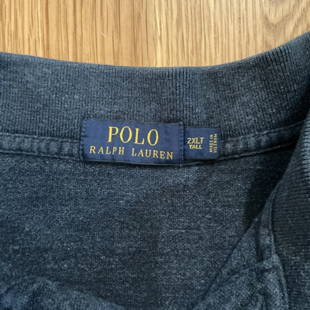 Ralph Lauren Polo Shirt – Men's 2XLT – Blue‎ – 100% Cotton – Red Pony Embroidery